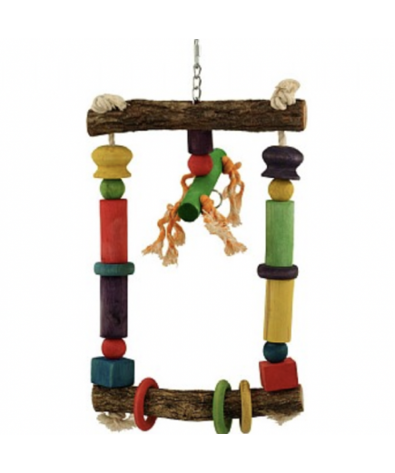 55cm Parrot-Supplies Wooden Activity Fun Swing For Parrots - Large 