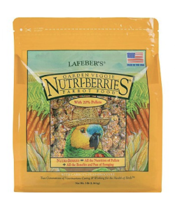 Lafeber NutriBerries Garden Veggie Complete Parrot Food - 1.36kg