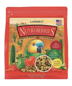 Lafeber NutriBerries Spicy El Paso Complete Parrot Food - 1.36kg