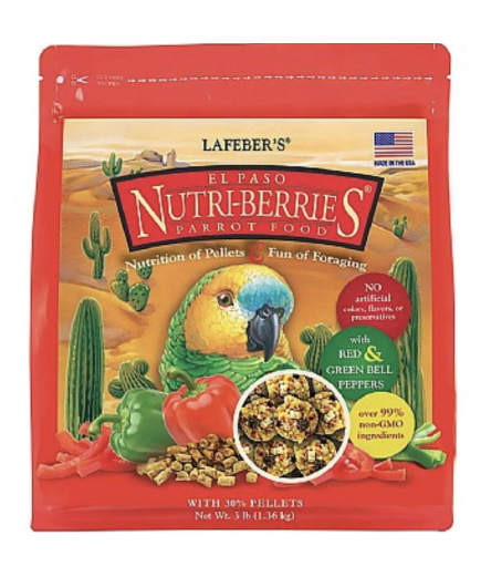 Lafeber NutriBerries Spicy El Paso Complete Parrot Food - 1.36kg