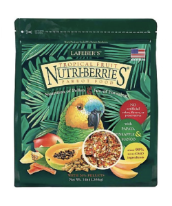 Lafeber NutriBerries Tropical Fruit Parrot Complete Parrot Food - 1.36kg