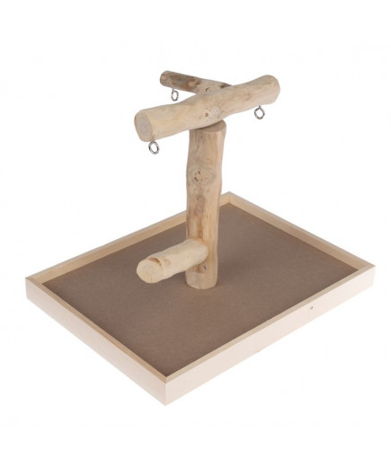 Java Wood Parrot Perch Stand