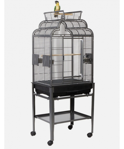 Rainforest Cages Peru Top Opening Parrot Cage with Stand - Antique
