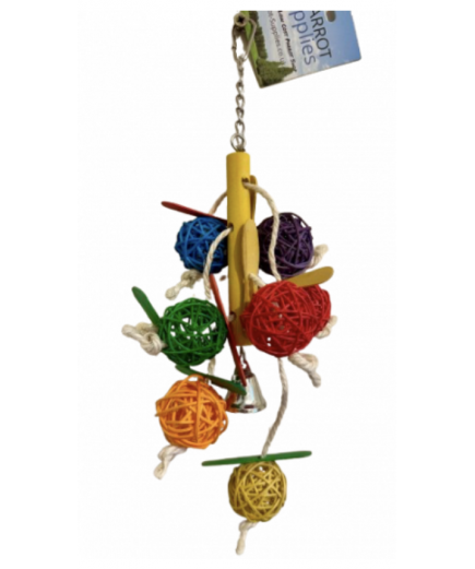 9 x Parrot Toy Pack - Budgies, Conures, Cockatiels, Caiques, Quaker etc - RRP £94.91 - Pack 1