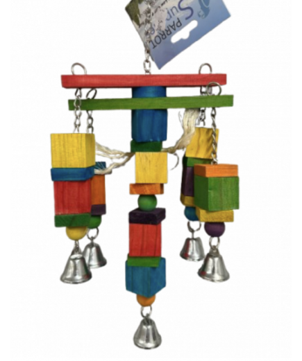 9 X Parrot Toy Pack - African Grey, Amazon, Eclectus, Cockatoo Etc - RRP £133.91 - Pack 4