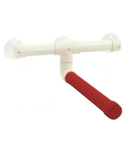 Parrot-Supplies Sanded Nail Trimming Shower Perch for Parrots Large