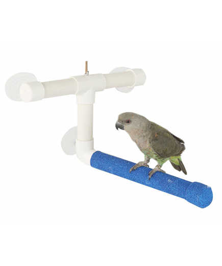 Parrot-Supplies Sanded Nail Trimming Shower Perch for Parrots Medium