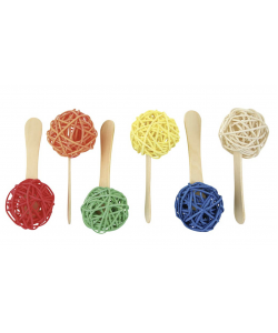 Parrot-Supplies Popsicle Sticks Parrot Foot Toys Pack of 6