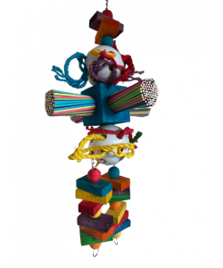 Parrot-Supplies Ultimate Super Wiffle Balls & Party Sticks XXL Parrot Toy