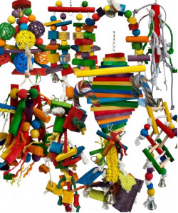 9 X Parrot Toy Pack - African Grey, Amazon, Eclectus, Cockatoo Etc - RRP £134.91 - Pack 3