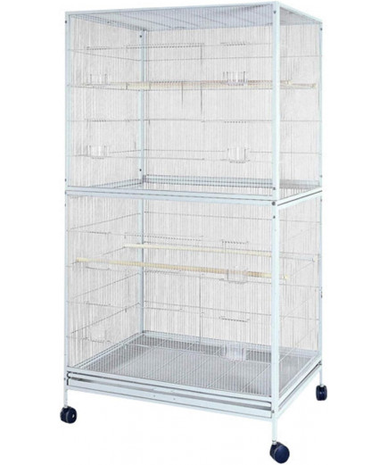 Parrot-Supplies Virginia Premium Extra Large Flight Cage / Indoor Aviary - Stone