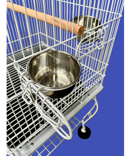 Parrot-Supplies Hawaii Parrot Cage With Stand White