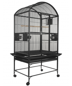 Parrot-Supplies Dakota Dome Top Parrot Cage Black