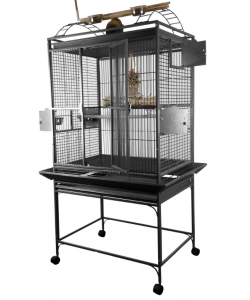 Parrot-Supplies Dakota Play Top Parrot Cage Black