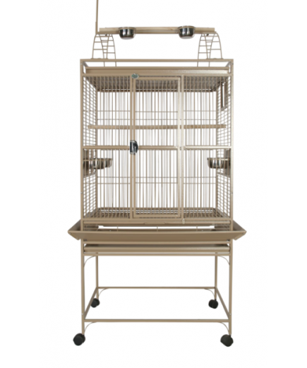 Parrot-Supplies Dakota Play Top Parrot Cage Stone