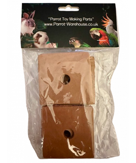 Parrot-Supplies Leather Squares - Parrot Toy Making Parts - Pack of 12