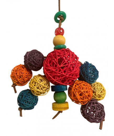 Parrot-Supplies Munch Ball Cluster Parrot Toy