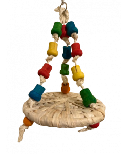 Parrot-Supplies Corn Hammock Woven Platform Parrot Toy