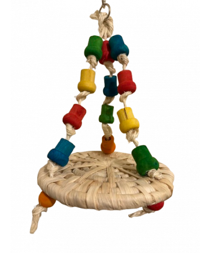 Parrot-Supplies Corn Hammock Woven Platform Parrot Toy