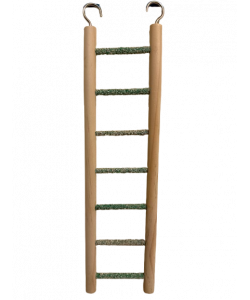 Parrot-Supplies Pedicure Wooden Ladder For Small Birds 7 Steps