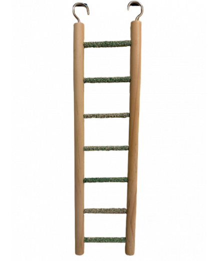 Parrot-Supplies Pedicure Wooden Ladder For Small Birds 7 Steps