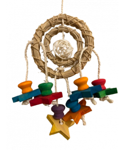 Parrot-Supplies Stars Of The Universe Vine Munch Ball Parrot Toy