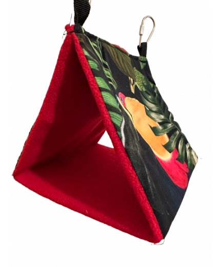 Parrot-Supplies Tropical Cozy Tent Hammock Parrot Hideaway Small