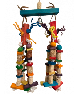 Parrot-Supplies Double Mega Corn Celebration XL Parrot Toy