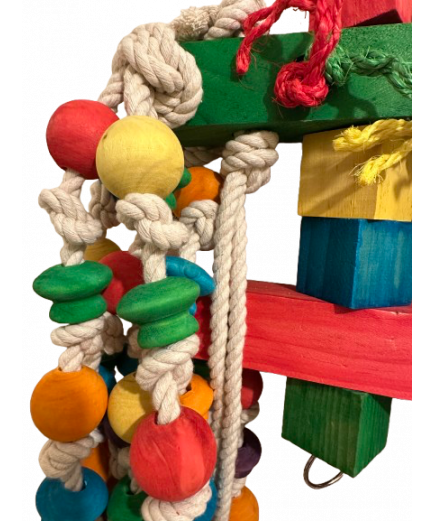 Parrot-Supplies Mega Jungle Chunky Wood & Rope XXXL Macaw Parrot Toy