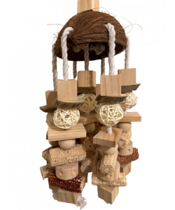 Parrot-Supplies Natural Coconut & Corn Celebration XL Parrot Toy
