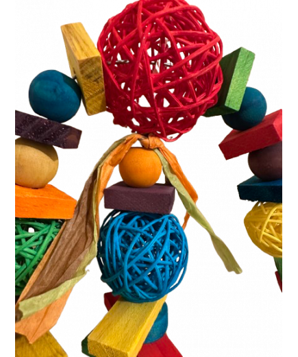 Parrot-Supplies Mega Vine Munch Ball Monster Parrot Toy