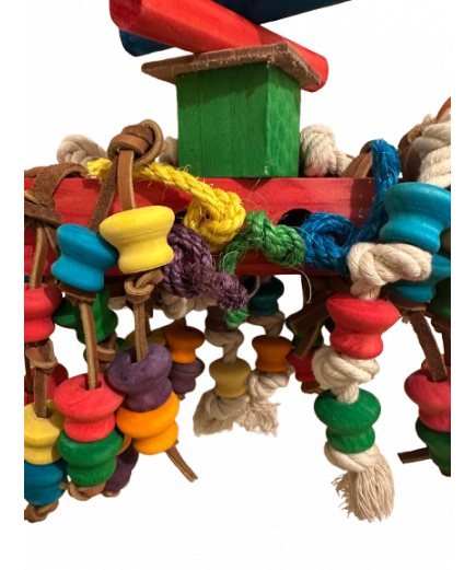 Parrot-Supplies Rocket Mega Wooden Blocks XXL Macaw Parrot Toy