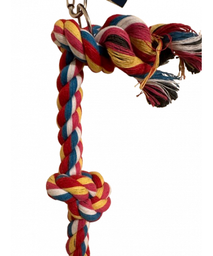 Parrot-Supplies Cotton Knotted Rope Climbing Parrot Toy