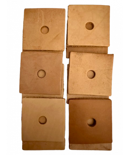 Parrot-Supplies Leather Squares - Parrot Toy Making Parts - Pack of 12