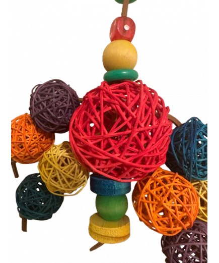 Parrot-Supplies Munch Ball Cluster Parrot Toy