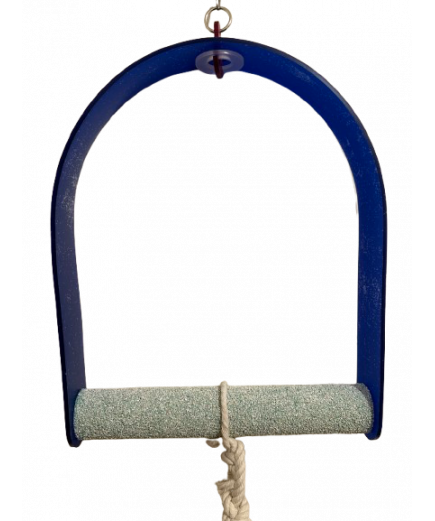 Parrot-Supplies Sanded Nail Trimming Arch Swing Parrot Perch Large