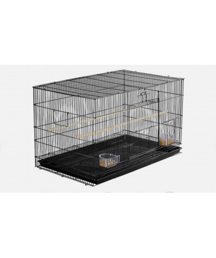 Small Bird Flight Cage, Budgie, Cockatiel, Finch Etc - Black