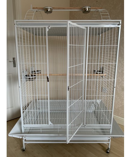 Parrot-Supplies San Francisco Premium Play Top Macaw Cage - Stone