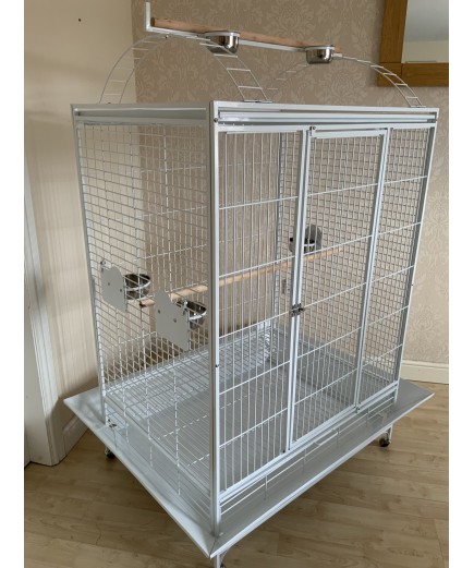 Parrot-Supplies San Francisco Premium Play Top Macaw Cage - Stone