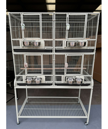 Parrot-Supplies Block Of 4 Breeding / Display Cages - Stone