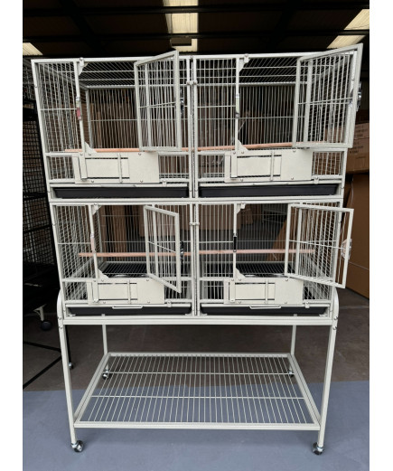 Parrot-Supplies Block Of 4 Breeding / Display Cages - Stone