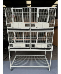 Parrot-Supplies Block Of 4 Breeding / Display Cages - Stone