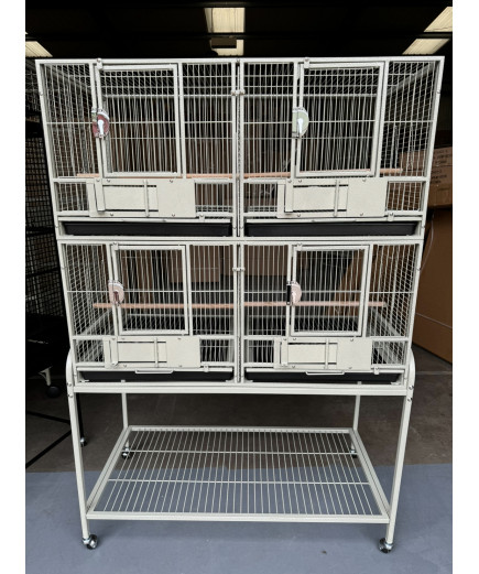 Parrot-Supplies Block Of 4 Breeding / Display Cages - Stone