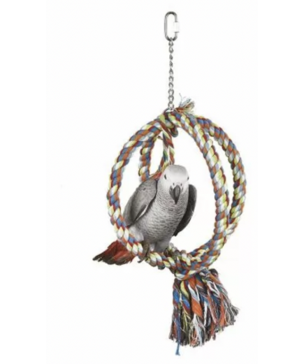 Parrot-Supplies Rope Sphere Swing Large Parrot Toy