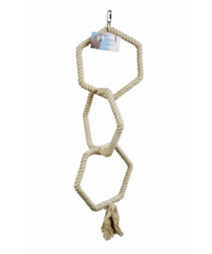 Adventure Bound Triple Rope Parrot Toy Swing