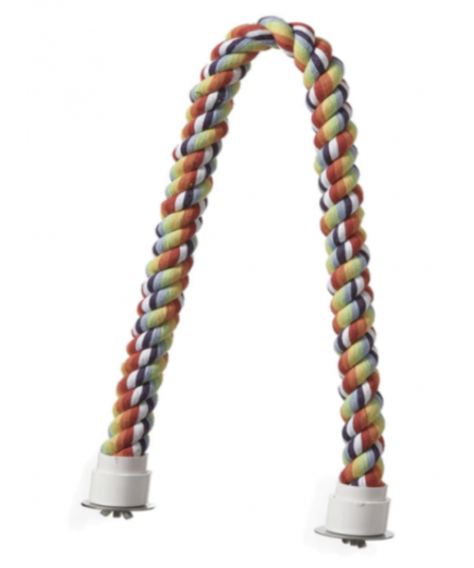 Adventure Bound Bendable Cotton Rope Parrot Perch - Large