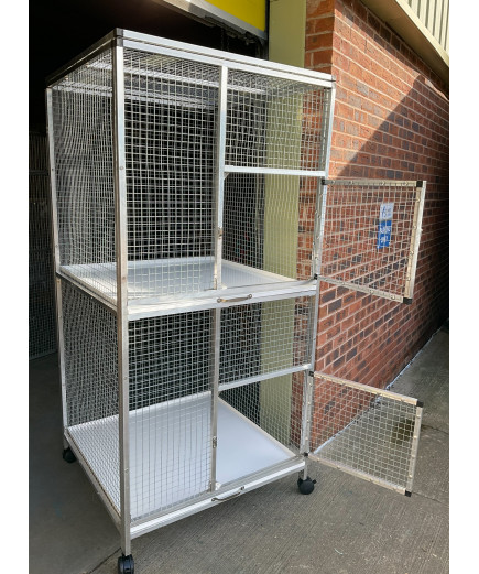Aluminium Double Breeding Parrot Cage