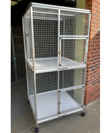 Aluminium Double Breeding Parrot Cage