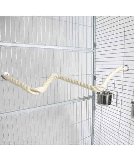 Parrot-Supplies Sisal Rope Zig Zag Parrot Perch - 100cm