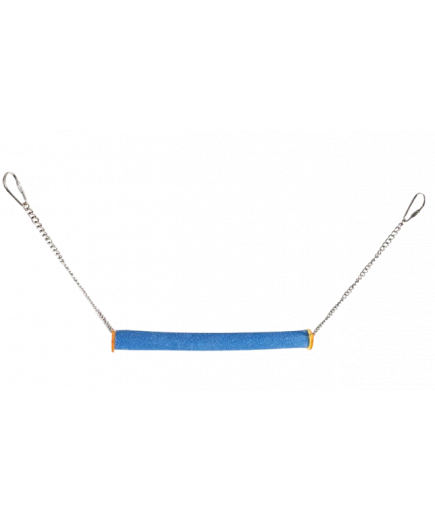 Parrot-Supplies Twisted Sanded Nail Trimming Swing Parrot Perch Large